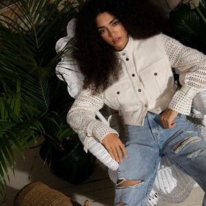 Veronica beard Aylin jacket ecru cream size 6 new with tag